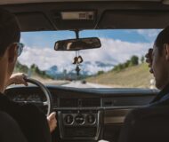 man driving